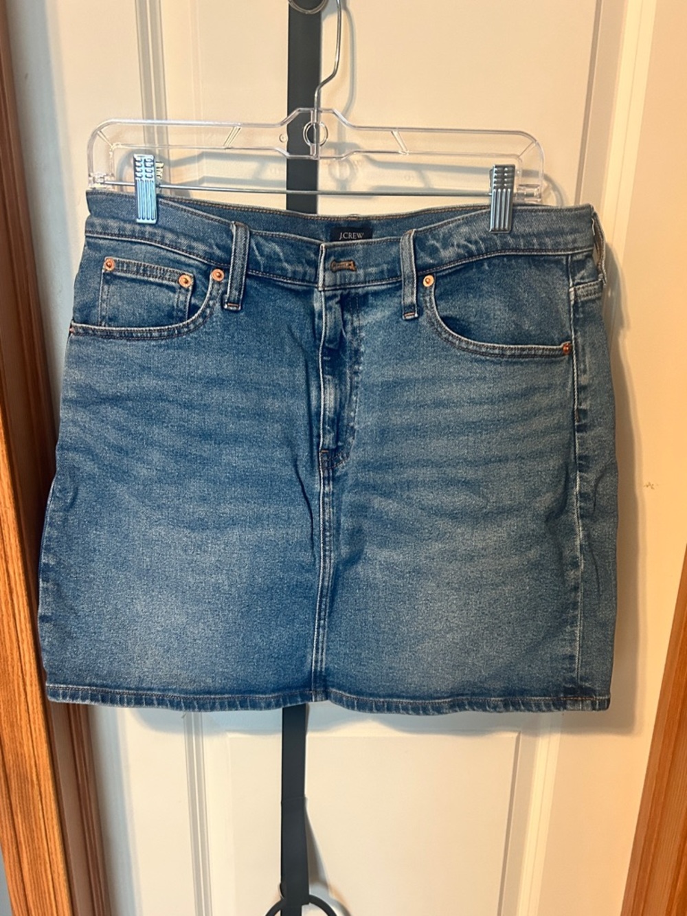 J. Crew Blue Denim Mini Skirt